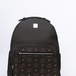 MCM Dark Brown and Black Men's Backpack